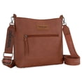 thumbnail image 3 of Wrangler Crossbody Bags for Women Lightweight Handbags and Purses Travel Shoulder Purse, Brown, 3 of 7