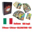 thumbnail image 1 of Inglés francés de cartas de Pokémon para niños, cartas brillantes, versión italiana, portuguesa, española, Vmax, Vstar, GX Fivean unisex, 1 of 2