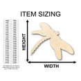 thumbnail image 2 of Unfinished Wood African Dragon Fly Shape - Craft - up to 46" DIY 14" / 1/4", 2 of 3