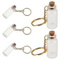 thumbnail image 1 of Mini Glass Containers With Cork Lids For DIY Projects And Home Decoration Clear Elegant Design 5Pcs, 1 of 5