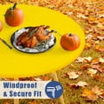 thumbnail image 3 of Round Spandex Tablecloth, Elastic Fitted Waterproof Tablecloths for 36"-44" Tables, Stretch Washable Picnic Table Cover for Camping, Dining, Indoor and Outdoor, Yellow, 3 of 4