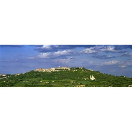 Town on a hill  Montepulciano  Val di Chiana  Siena Province  Tuscany  Italy Poster Print by  - 36 x