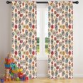 thumbnail image 5 of Blackout Kids Curtains,Beige Floral Skull Pattern Childrens Insulated Curtains Set Of 2,Bedroom Essentials,Toddler Room Decor 42x84in(106x213cm), 5 of 5