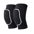 thumbnail image 4 of Rodilleras de secado rápido Yuarrent para disfraz de baile y deportes esponja negro + blanco, 4 of 6