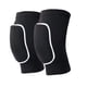 thumbnail image 5 of Soidarity Rodilleras de tela transpirable de alta elasticidad para deportes y baile, voleibol, rodilleras deportivas para niños, negro + blanco, Negro+Blanco Como se muestra 2piezas, 5 of 6