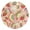 Gold, variant on Strawberries Cute Puppies Rainbows Round Wall Clock Silent Analog Battery Operated Black Pointer Home Decor 9.84" Diameter