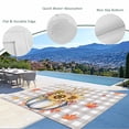 thumbnail image 3 of Thanksgiving Outdoor Rug for Patio/Deck/Porch, Non-Slip Large Area Rug 5 x 8 Ft, Fall White Pumpkin Sunflowers Maple Leaf Plaid Indoor Outdoor Rugs Washable Area Rugs, Camping Rug Carpet Runner, 3 of 8