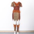 thumbnail image 2 of Traje de Disfraces de Cavernícola con Rodilleras Estampado Mangas Cortas Juego de Pretender para Hombre Mujer Una mujer Baoblaze Traje de traje de cavernícola, 2 of 8