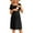 Black, variant on Nursing Dress Patchwork Knee Length Dress