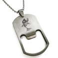 thumbnail image 1 of Stainless Steel Vicious Hellfish Engraved Bottle Opener Dog Tag Pendant Necklace, 1 of 1