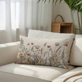 thumbnail image 3 of Pastoral Botanical Queen Size Pillow Cover, Pillowcase Protectors with Zipper, Breathable Decorative Throw Pillow Case Cover, Farmhouse Floral Rustic Pillow Shams for Couch Sofa 20x30Inch, 3 of 8
