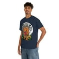 thumbnail image 4 of Skeleton riding T-Rex Dinosaur Full Moon T-Shirt, 4 of 4