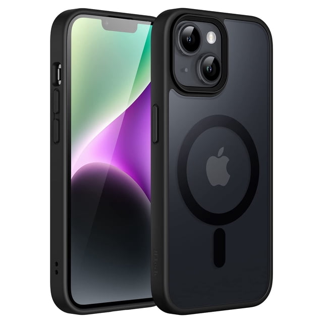 Funda JeTech Magnetic para iPhone 14 de 6.1 pulgadas con MagSafe Black