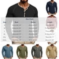 thumbnail image 3 of hotojiny Men's Long Sleeve Henley Shirts Cotton 3-Button Spring Casual T-Shirts Comfy Crew Neck Soft Muscle Tops(White,X-Large), 3 of 7