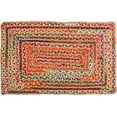 thumbnail image 3 of DecorAvenue Hand Woven Braided Farmhouse Jute Area Rug Beige Multi Color 4 ft x 6 ft, 3 of 7