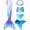 Blue, variant on Mermaid Tail for Swimming with Monofin Mermaid Tail Swimsuit Bathing suit for Girls