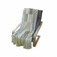 thumbnail image 3 of Geometric Soft Flannel Fleece Blanket, Patchwork Style Ornamental Squares with Various Polka Dots Stripes, Cozy Plush for Indoor and Outdoor Use, 50" x 60", Avocado Green Pale Sepia, by Ambesonne, 3 of 5