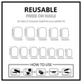 thumbnail image 5 of Miiottaa 4th of July Press on Nail Square French Tip Fake Nail Glues on Nail for Womens, 5 of 9