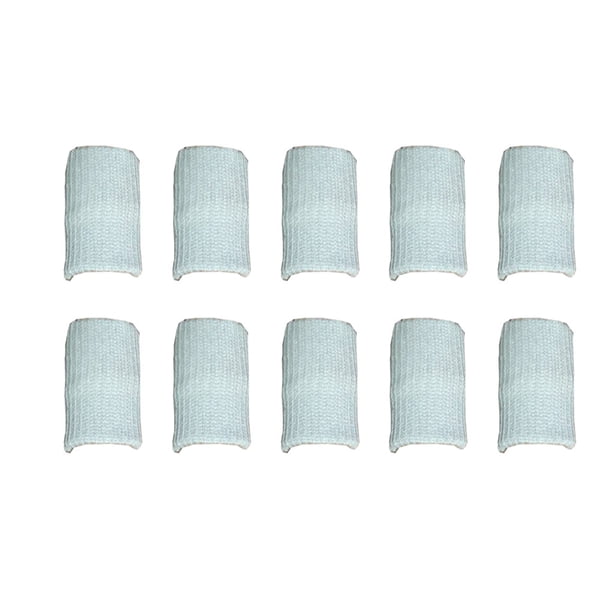Guardurnaity 10 piezas manga para la yema del dedo Protector de articulación transpirable abrazadera de absorción de golpes mangas protectoras ejercicio Suministros de ortodoncia Gris Guardurnaity CE015206-05