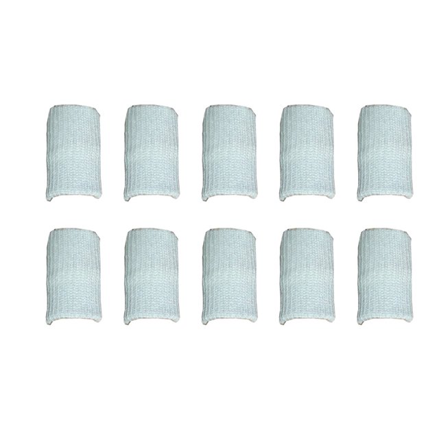 Seitruly 10 piezas manga de la yema del dedo Protector de la articulación de la mano soporte de compresión mangas antideslizantes para el Suministros de ortodoncia Gris