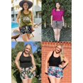 thumbnail image 4 of Zeagoo Women's Plus Size Swim Shorts Quick Dry Beach Boardshorts Swimwear Bottom Trunks with Pockets, 4 of 4