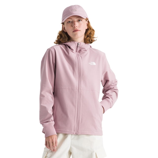 Chaqueta The North Face Shelbe Raschel de forro polar con capucha para mujer, rosa