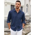 thumbnail image 2 of COOFANDY Mens Dress Shirts Long Sleeve Wrinkle Free Untucked Shirts Casual Button Down Shirts, 2 of 6