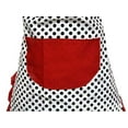 thumbnail image 3 of Hyzrz Lovely Lady Dot Canvas Funny Apron Restaurant Kitchen Aprons for Women Girls with Pocket (Black), 3 of 3