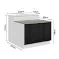 thumbnail image 3 of Isla de Cocina con Encimera y Mostrador Madesa Lux 120cm BN, 3 of 5