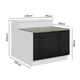 thumbnail image 3 of Isla de Cocina con Encimera y Mostrador Madesa Lux 120cm BN, 3 of 5