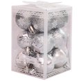 thumbnail image 1 of Bolas decorativas para árbol de Navidad de 12 x 4 cm decoradas con bolas navideñas (plateadas), 1 of 5