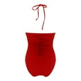 thumbnail image 5 of Afdoent One Piece Swimsuit Women Bandeau Halterneck Monokini Swimwear Push Up Bathing Suit For Swimming Beach 2026 Summer Swimwear, 5 of 5