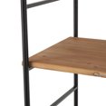 thumbnail image 4 of DecMode 49" x 87" Brown Wood Rectangular 6-Tier Shelving Unit with Black Metal Ladder Frames, 1-Piece, 4 of 9