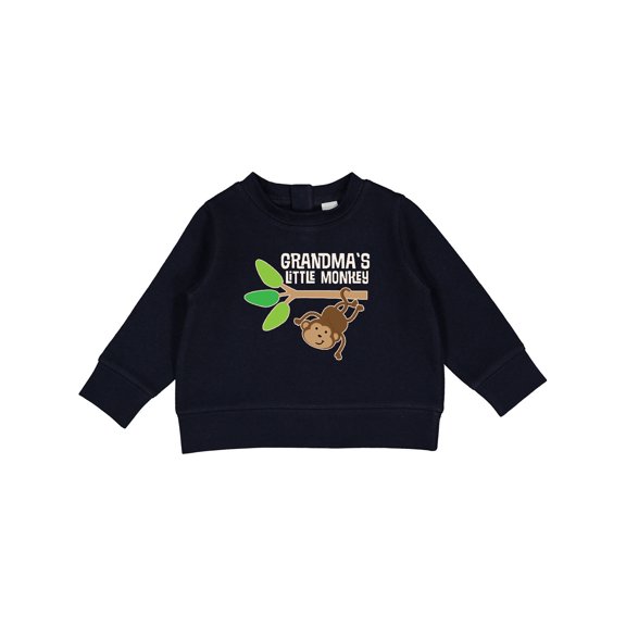 Inktastic Grandma's Little Monkey Grandchild Baby Sweatshirt