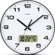 thumbnail image 1 of TIMESS 14" Reloj de Pared Analógico con Pantalla de Fecha, Reloj Moderno a Batería para Sala de Estar (Negro), 1 of 8