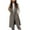 Gray, variant on Lindreshi Vests for Women Fashion Women Pocket Suit Coat Casual Long Jacket Sleeveless Waistcoat