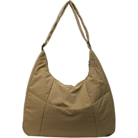 CoCoMangos Puffer Tote Bag Unisex Women Puffy Handbag CrossBody Lightweight Purse Work Travel Gym Shop Work College