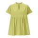 thumbnail image 1 of Vestidos Casuales Para Mujer, Blusas De Mujer De Moda Blusa tipo jersey con cuello en V y mangas cortas de color liso para mujer, 1 of 5