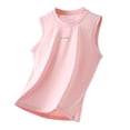 thumbnail image 3 of OSOLU Teen Boys Tank Tops Sportswear Breathable Summer Solid Color Sleeveless Crew Neck Lightweight Athletic Vest Activewear Vacation Beach Tops, 3 of 5