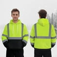 thumbnail image 6 of TCCFCCT Reflective Hoodie Class 3 Hi Vis Hoodies for Men Women, Reflective Safety Construction Jackets for Men Workers, Surveyors, Durable & Dirt-resistant, Meets Ansi, T-Yellow 4XL, 6 of 6