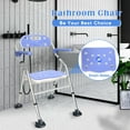 thumbnail image 3 of Shower Chair with Arms Foldable Heavy Duty Bath Chair for Senior, 3 of 7