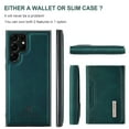 thumbnail image 6 of for Samsung Galaxy S23 Ultra Case ,Magnetic Buckle Leather Detachable Wallet Cover, Card Pocket Back Flip Kickstand Shockproof Business Slim Phone Case For Samsung Galaxy S23 Ultra, Green, 6 of 9