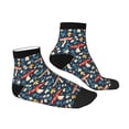 thumbnail image 3 of Bingfone Colorful Mushrooms Design Patterned Men'S Women'S Casual Cotton Socks, 3 of 9