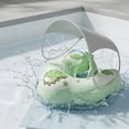 thumbnail image 5 of Dinosaur Baby Swimming Float with UPF 50+ Canopy, 3-36 Months Inflatable Pool Float with Adjustable Straps & Anti-Rollover Airbags for Safe Swim, 5 of 6