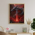 thumbnail image 6 of Diamond Art Kit for Adults, Fiery Dragon Sword Fantasy Scene Diamond Painting for Adults Beginners, 5D DIY Diamond Art Painting Kits, Colorful Diamond Painting Craft for Home Decor 12x16, 6 of 7