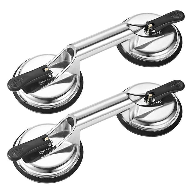 Extra Strong Glass Suction Cups for Glass Tile Flooring Lift/Carry/Position Heavy Duty Aluminum Handle Glass Suction