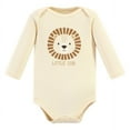 thumbnail image 3 of Hudson Baby Infant Boy Cotton Long-Sleeve Bodysuits, Brave Lion 5 Pack, Newborn, 3 of 7