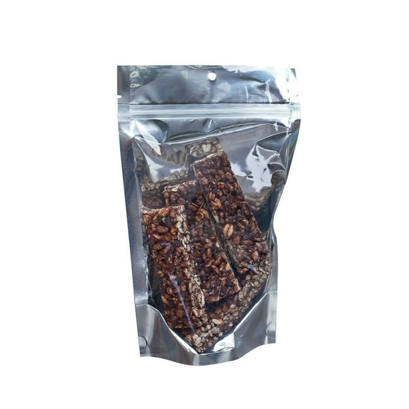 100 pcs 6"x9.5" Mylar Clear/Silver Aluminum Foil Resealable Stand Up Bags Heat Seal Zipper Lock Reusable Storage Pouches for Zip Food Storage Lock Packaging with Tear Notches