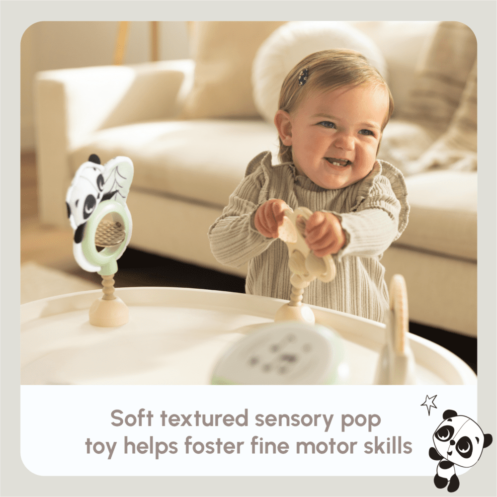 Tiny Love Black & White 4-in-1 Jump & Play Stationary Activity Center