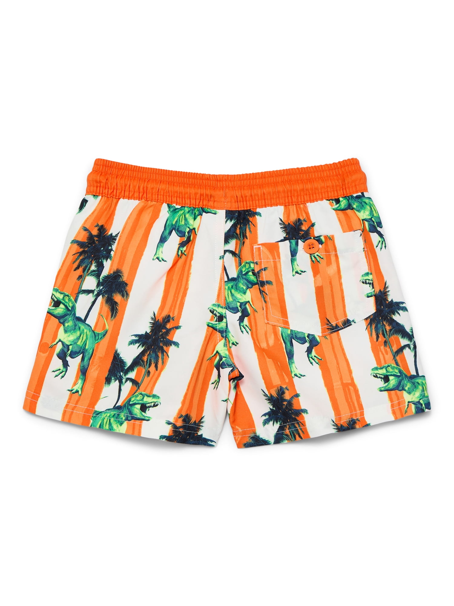 Wonder Nation Little and Big Boys Quick Dry Swim Trunks with UPF50+, Sizes 4-18 & Husky